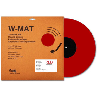 Winyl W-Mat Acryl Rood – Platenspeler mat