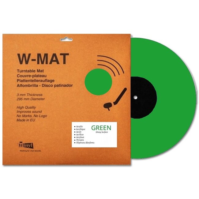 Winyl W-Mat Acrílico Verde – Toca-discos fosco