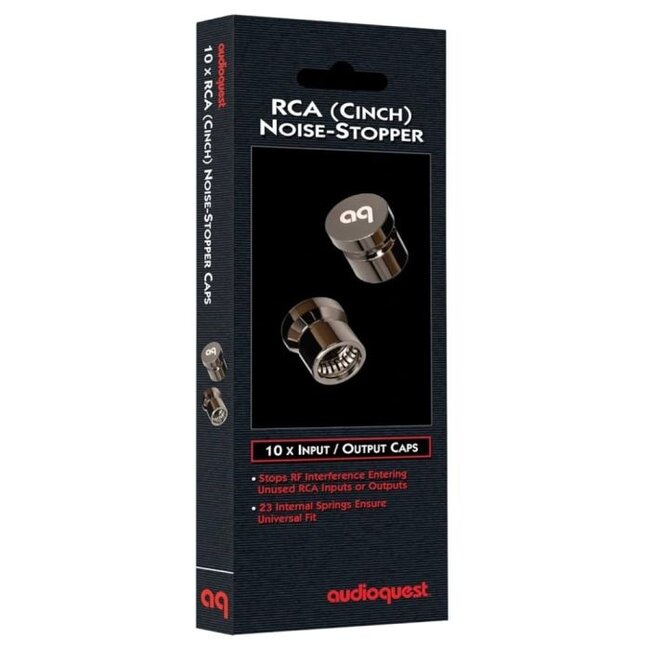 AudioQuest RCA Noise-Stopper Caps (10 Pieces) Version 2