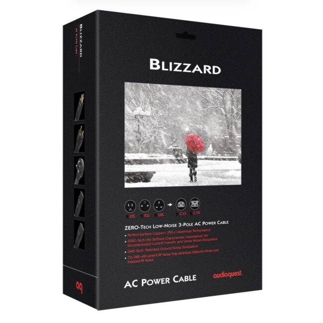 AudioQuest Blizzard – Câble Secteur Haut de Gamme avec ZERO-Tech & DBS