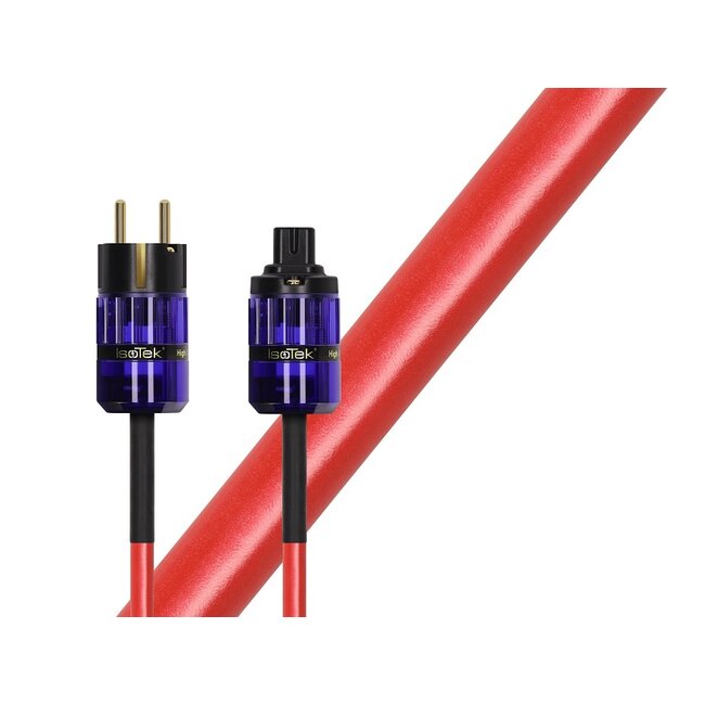 IsoTek EVO3 Optimum C7 – Premium Power Cable with OCC Silver Conductors - 2 Meter