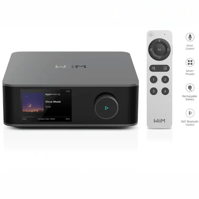 WiiM Amp Ultra – Amplificateur streaming 100 W avec ESS DAC & HDMI ARC