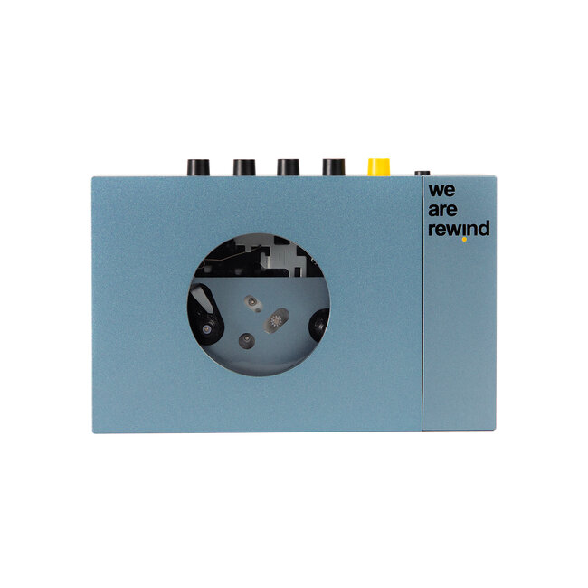 We Are Rewind Kurt – Lecteur Cassette Bluetooth Bleu (WE-001-B1)