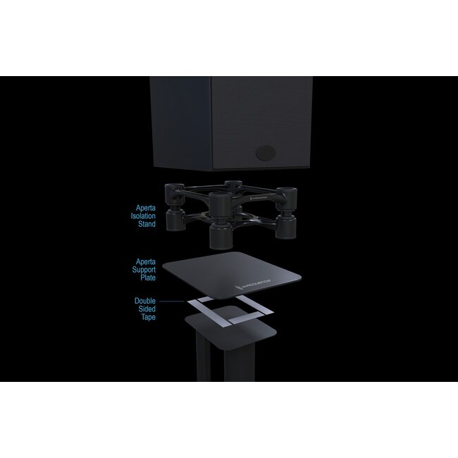 IsoAcoustics Aperta 100 speaker isolation stands for compact monitors