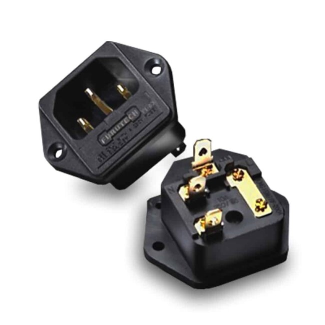 Furutech FI-03 (G) Gold IEC Inlet – C14 met zekeringhouder
