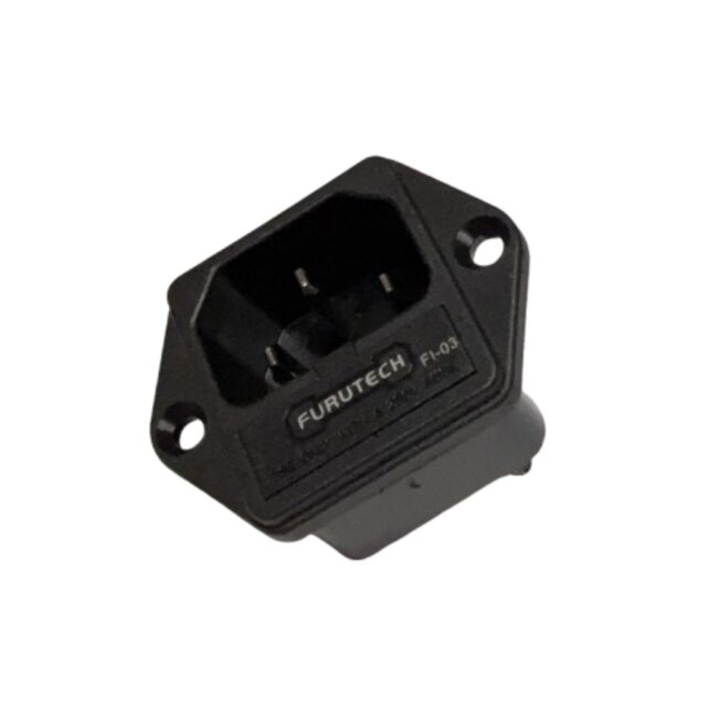 Furutech FI-03 (R) Rhodium IEC Inlet with Fuse Holder