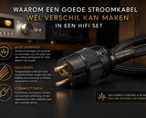 Waarom een goede stroomkabel wél verschil kan maken in een hifi set