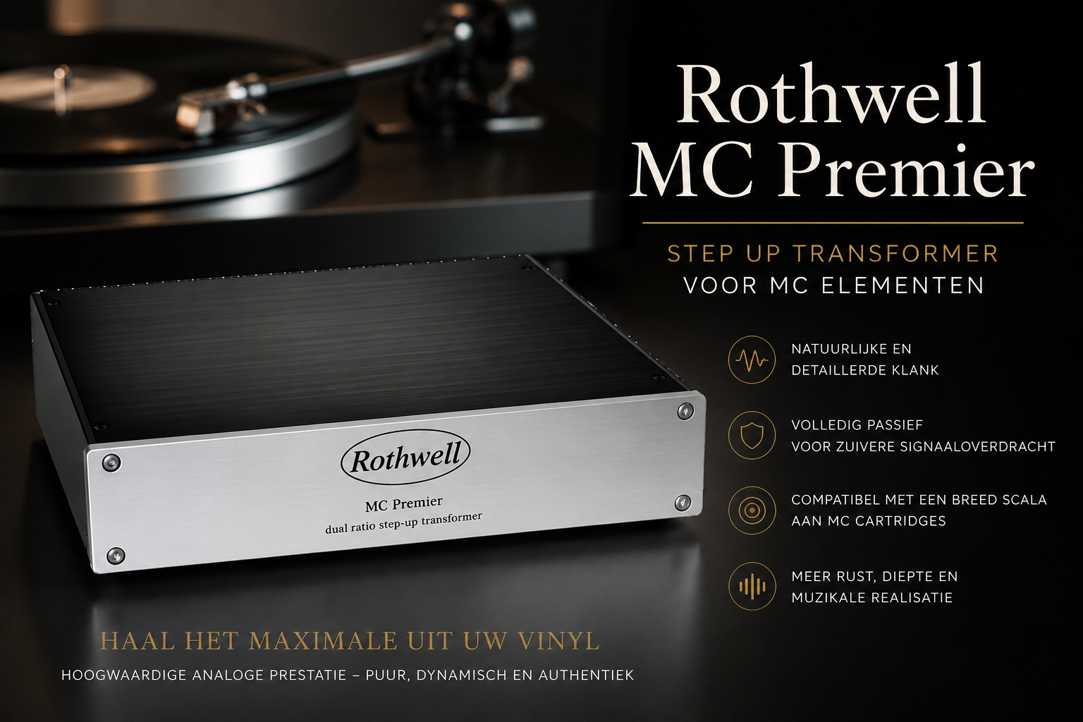 Rothwell MC Premier Step Up Transformer voor MC elementen