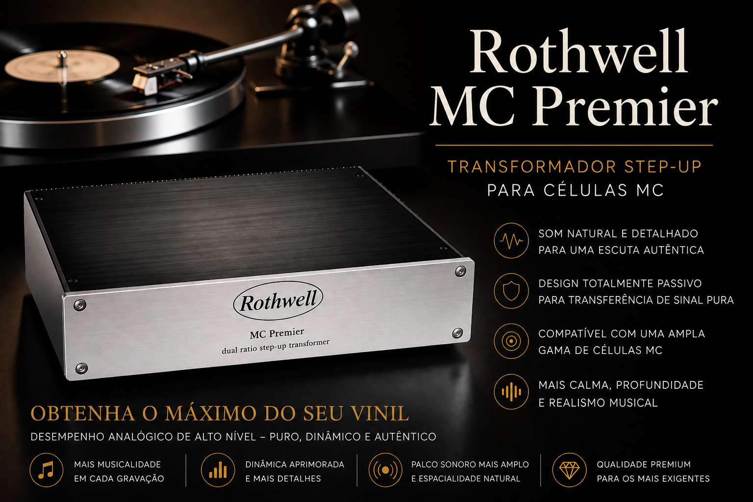 Rothwell MC Premier Step Up Transformer para células MC