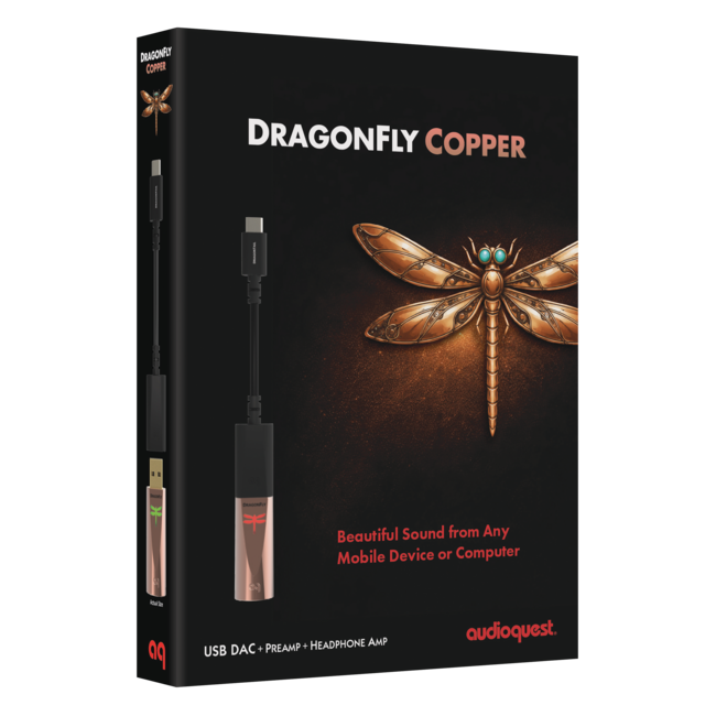 AudioQuest DragonFly Copper USB-DAC en hoofdtelefoonversterker