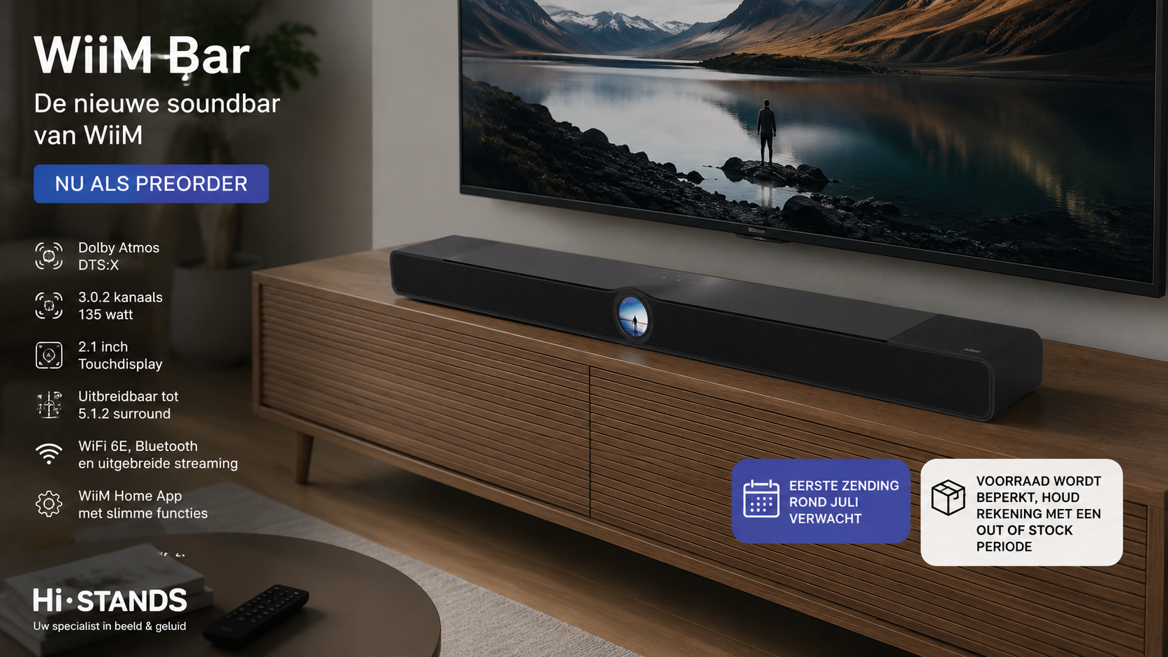 WiiM Bar soundbar nu als Preorder te bestellen