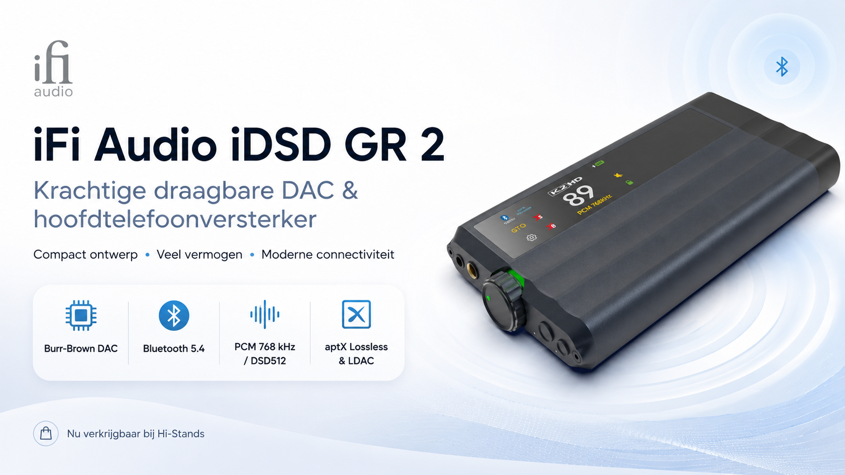 iFi Audio iDSD GR 2, krachtige draagbare DAC en hoofdtelefoonversterker