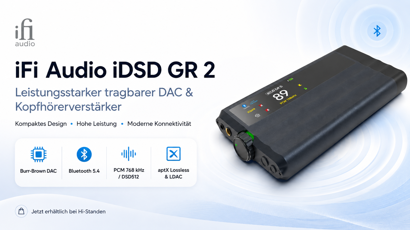 iFi Audio iDSD GR 2, tragbarer DAC und Kopfhörerverstärker