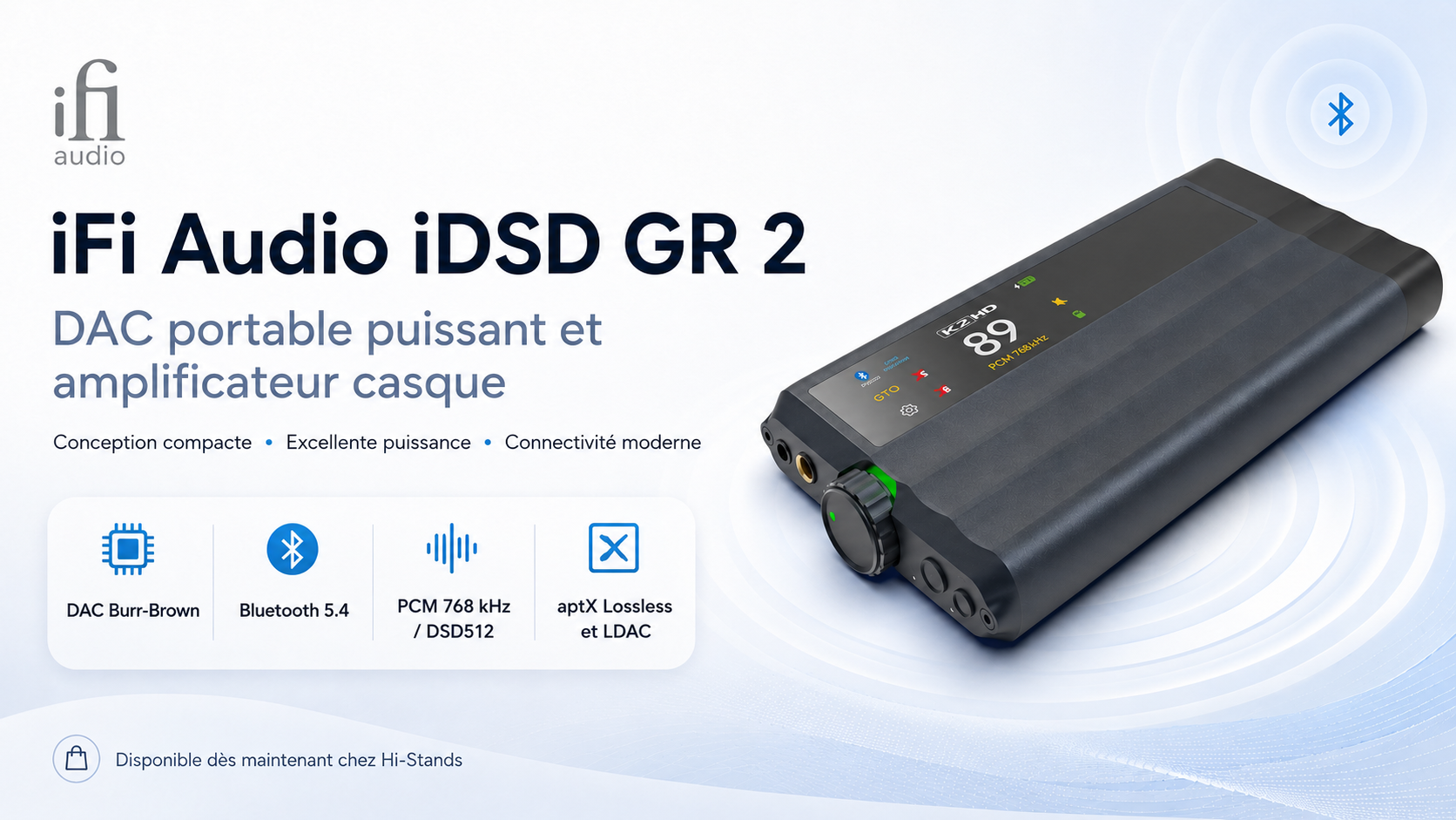 iFi Audio iDSD GR 2, DAC portable et amplificateur casque