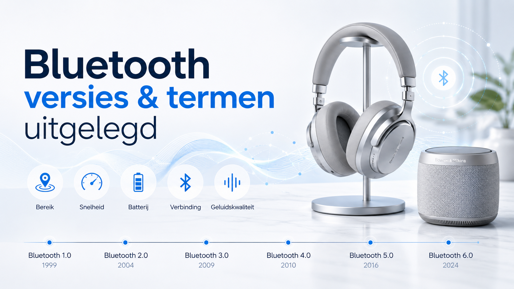 Bluetooth versies en termen eenvoudig uitgelegd