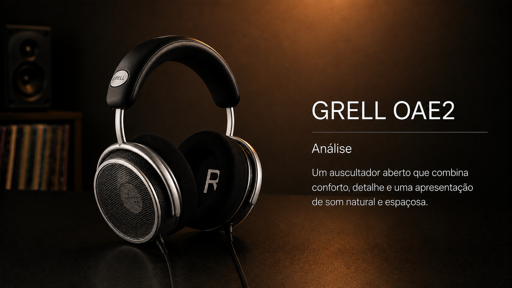 Análise Grell OAE2 – auscultadores abertos com apresentação natural e espacial