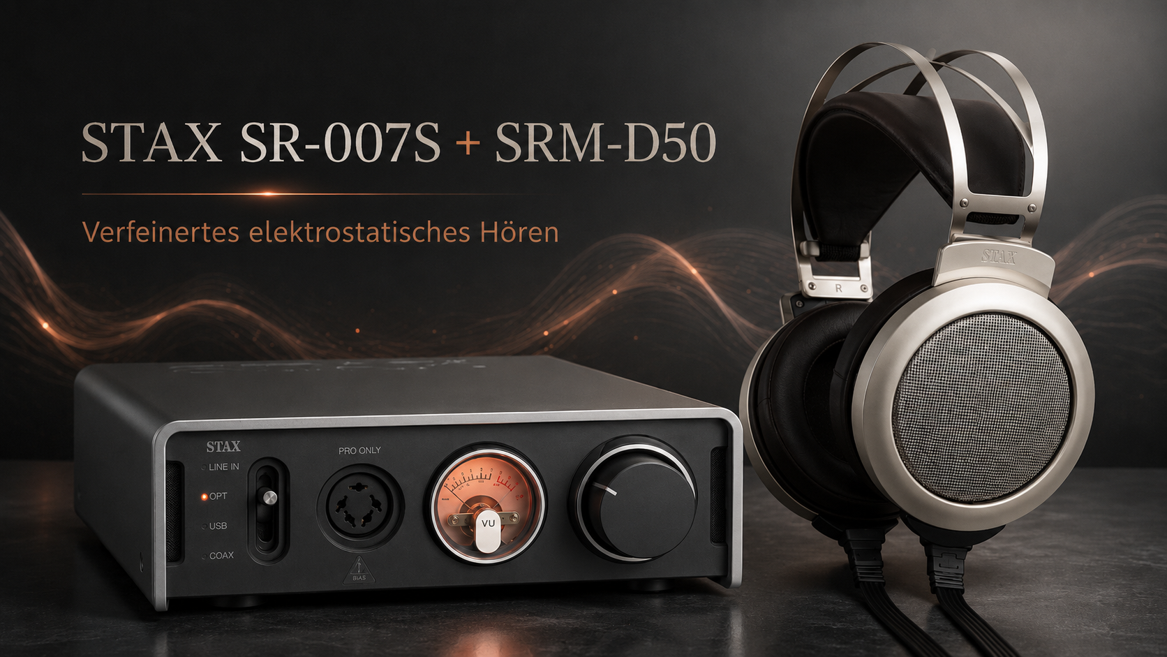 STAX SR 007S mit STAX SRM D50 für anspruchsvolles elektrostatisches Hören