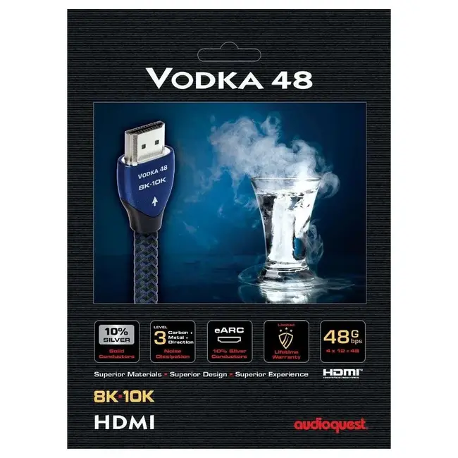 AudioQuest Vodka 48 HDMI 2.1 Cable | 48Gbps 8K/60Hz