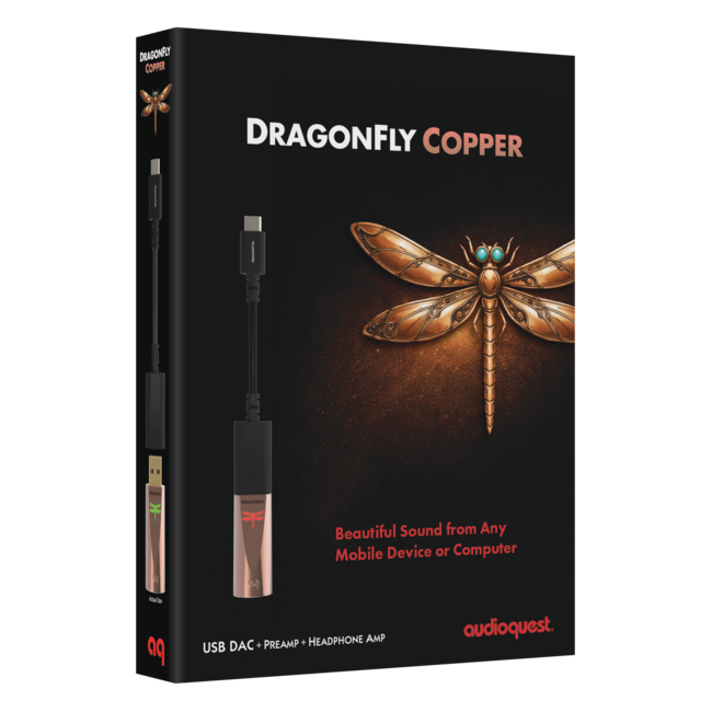 AudioQuest DragonFly Copper USB-DAC en hoofdtelefoonversterker - Outlet Store