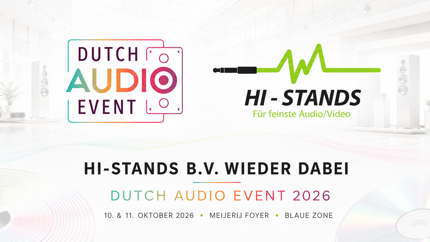 Hi-Stands B.V. returns to Dutch Audio Event 2026, bigger than ever!