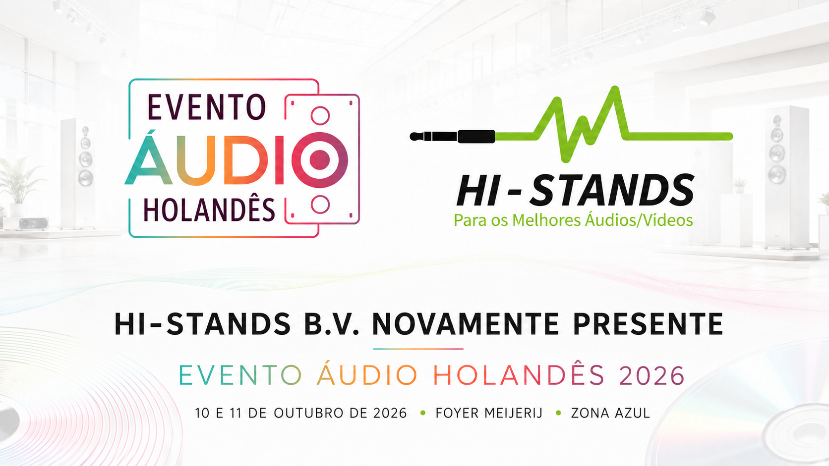 Hi-Stands B.V. regressa ao Dutch Audio Event 2026, maior do que nunca!