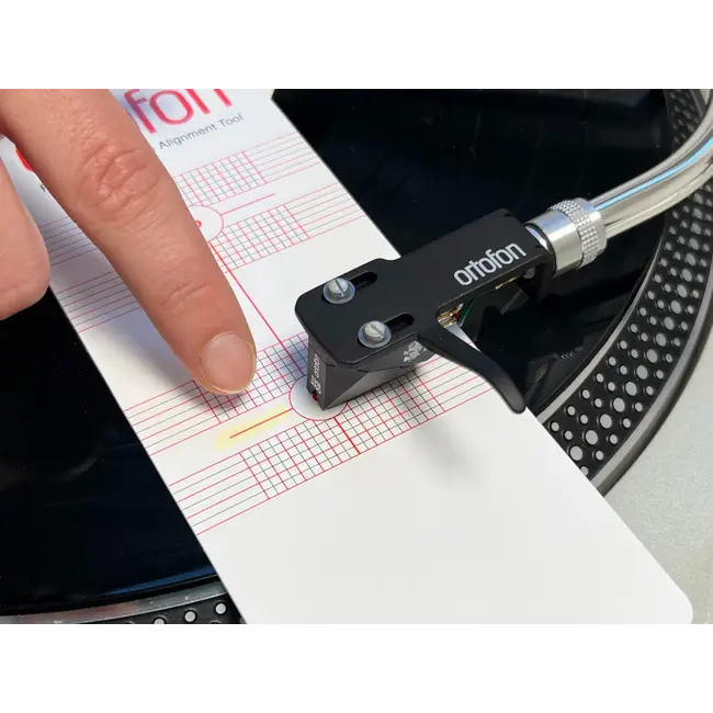 Ortofon Premium Alignment Tool – gabarito de alinhamento de célula