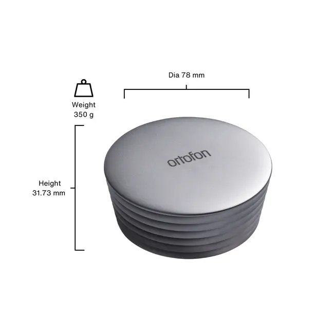 Ortofon Record Stabilizer Heavy - Silver - 350 g