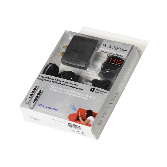 Advance Paris WTX-700 EVO Bluetooth 5.0 aptX HD ontvanger