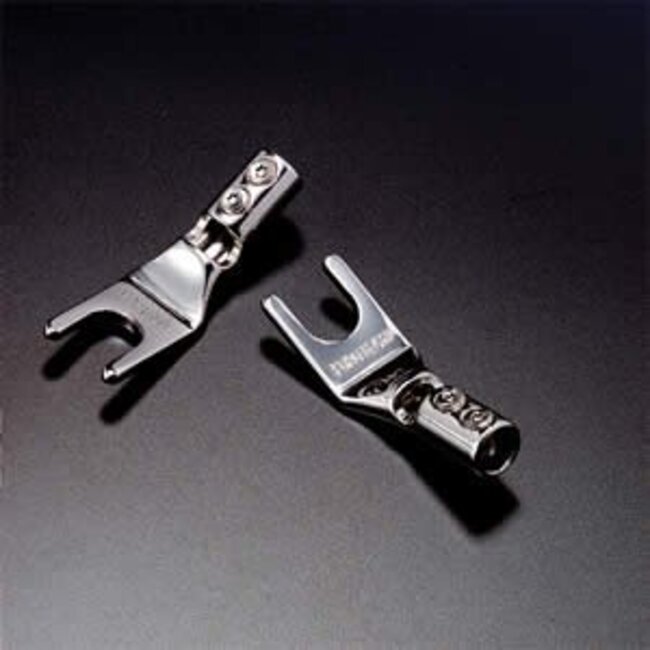 Furutech FP-201 Rhodium Spades – High-End Kabelschuhe für Lautsprecherkabel