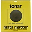 Tonar 5978 tapete de gira-discos em couro preto