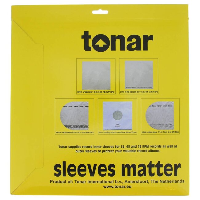 Tonar Nostatic sleeves 12 inch" (30 cm)