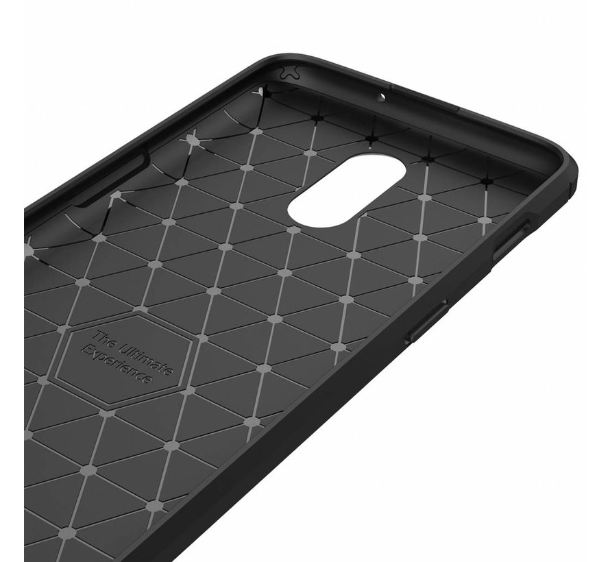 OnePlus 6T Gehäuse in gebürstetem Carbongrau