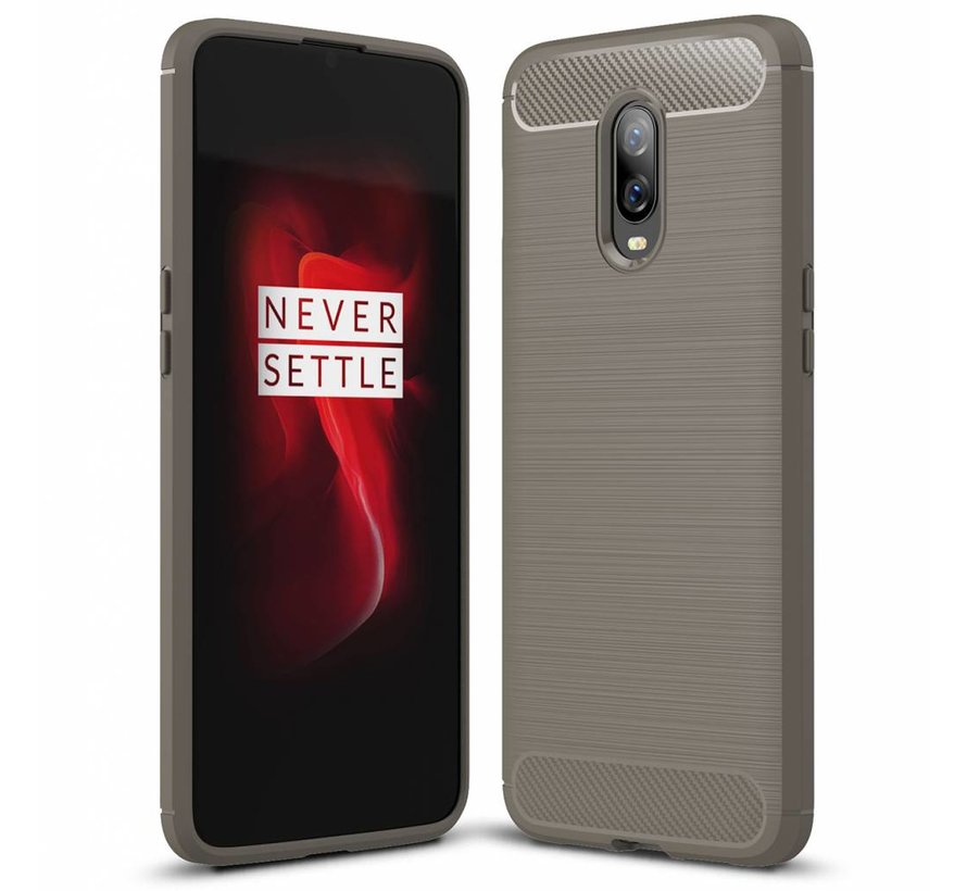 OnePlus 6T Case Brushed Carbon Gray