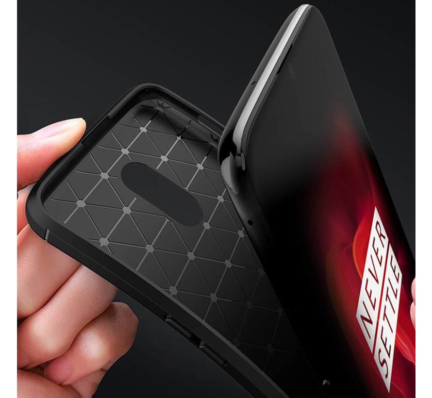 OnePlus 6T Carbon Strukturgehäuse Braun