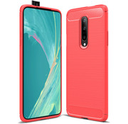 ProGuard OnePlus 7 Pro Brushed Carbon Red Case