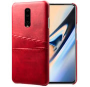 ProGuard OnePlus 7 Pro Case Slim Leder-Kartenhalter Rot