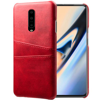 ProGuard OnePlus 7 Pro Case Slim Leather Card Holder Red