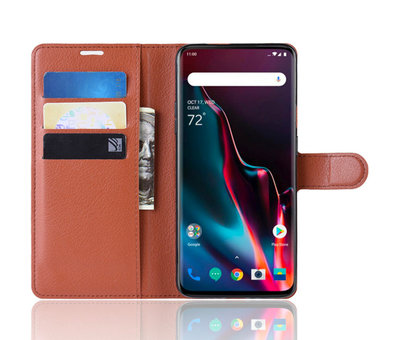 ProGuard OnePlus 7 Pro Wallet Flip Case Brown