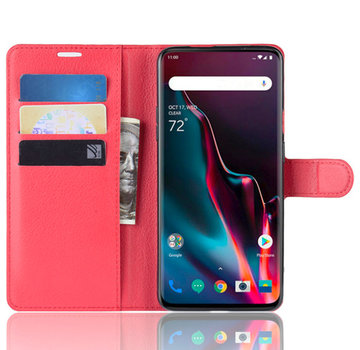 ProGuard OnePlus 7 Pro Brieftasche Flip Case Rot