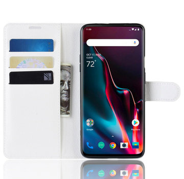 ProGuard OnePlus 7 Pro Hoesje Wallet Flip Case Wit