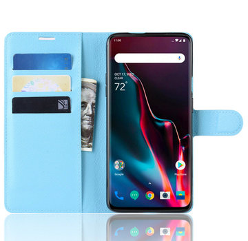 ProGuard OnePlus 7 Pro Hoesje Wallet Flip Case Blauw