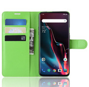 ProGuard OnePlus 7 Pro Hoesje Wallet Flip Case Groen