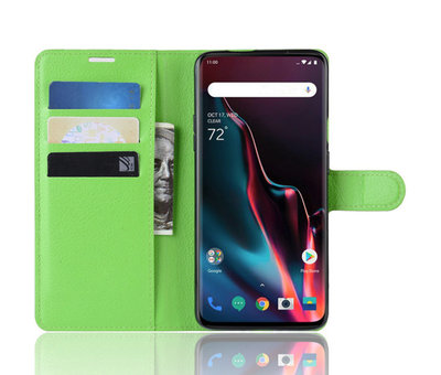 ProGuard OnePlus 7 Pro Brieftasche Flip Case Grün