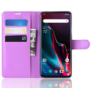 ProGuard OnePlus 7 Pro Hoesje Wallet Flip Case Paars