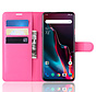 OnePlus 7 Pro Hoesje Wallet Flip Case Roze