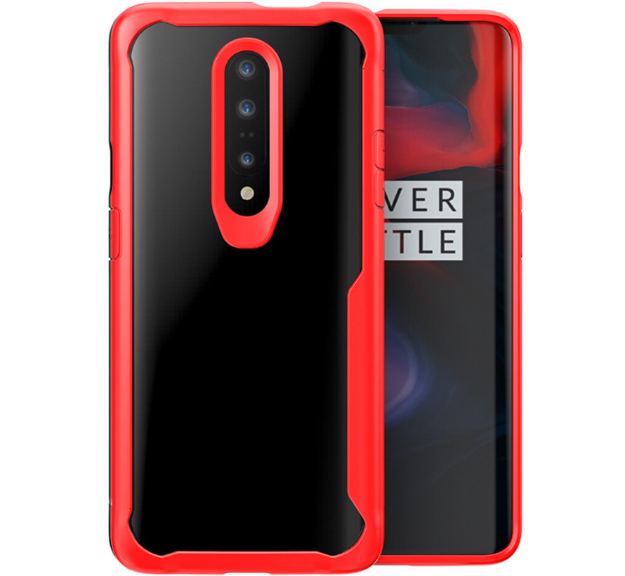 OnePlus 7 Pro Hoesje Hybrid Bumper Rood