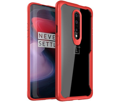 ProGuard OnePlus 7 Pro Hoesje Hybrid Bumper Rood