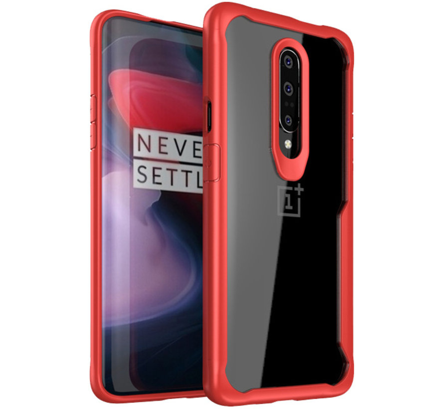 OnePlus 7 Pro Hoesje Hybrid Bumper Rood