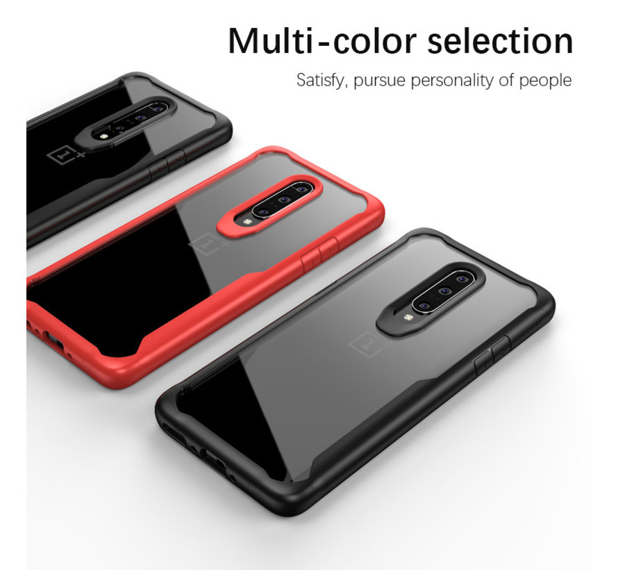 OnePlus 7 Pro Hybrid Bumper Case Red