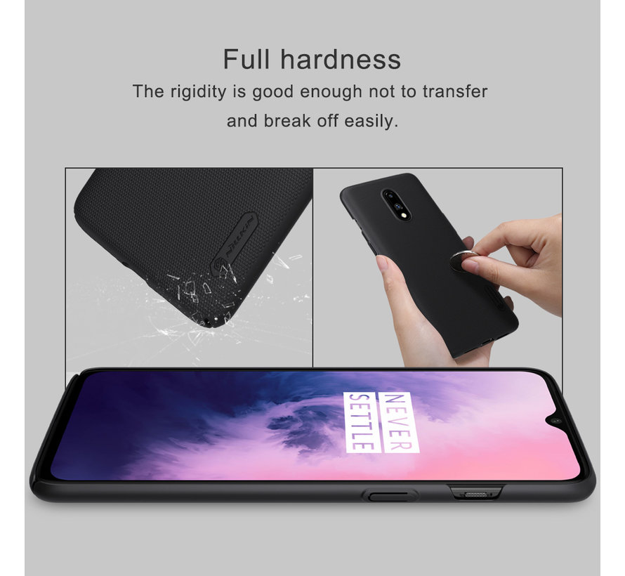 OnePlus 7 Case Frosted Shield Weiß